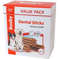 Produktbild von Boxby Dental Sticks Zahnpflege-Snack für Hunde großer Rassen Adult Huhn und Ente Getreidefrei 60 Stück