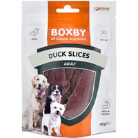 Produktbild von Boxby Duck Slices Trockenfleisch Ente mit hohem Fleischanteil 3 x 90 g