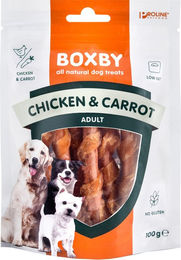 Boxby Kausnack Huhn & Karotte für erwachsene Hunde glutenfrei 3 x 100 g - 3 x 100 g – Bild 1 von 2
