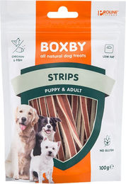 Boxby Strips Glutenfreies Trockenfleisch für Welpen 3 x 100 g – Bild 1 von 2