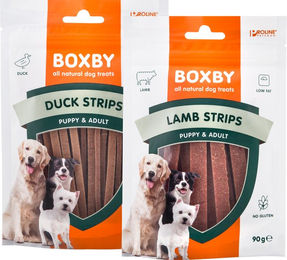 Boxby Trockenfleisch Strips Ente 90 g – Bild 1 von 2