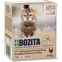 Produktbild von Bozita Cat Häppchen in Soße Huhn & Pute 6 x 370 g getreidefrei - 6 x 370 g