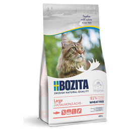Bozita Cat Large Trockenfutter für erwachsene Langhaarkatzen mit Lachs, getreidefrei, 400 g - 2 x 400 g – Bild 1 von 3