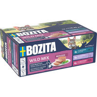 Produktbild von Bozita Cat Mousse Mixed Wild Katzenfutter mit Rentier Hirsch und Wildschwein 12 x 85 g getreidefrei