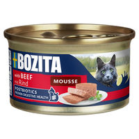 Produktbild von Bozita Cat Mousse Rind Katzenfutter Nass 12x 85 g Getreidefrei und Ohne Zucker für adulte Katzen