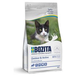 Bozita Cat Outdoor & Active Trockenfutter für erwachsene Katzen mit Elch getreidefrei 400 g - 400 g – Bild 1 von 3