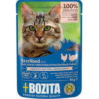 Produktbild von Bozita Cat Pouch Häppchen in Sauce Sterilised Huhn und Pute 12 x 85 g - 12 x 85 g