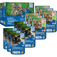 Produktbild von Bozita Cat Pouch Sterilised Nassfutter für Katzen Adult Stückchen in Soße Huhn Pute Rentier Getreidefrei 48 x 85 g - 12 x 85 g