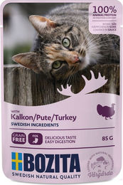Bozita Cat Pouch Stückchen in Sauce Pute Sensitive Getreidefrei Adult 12 x 85 g - 12 x 85 g – Bild 1 von 13
