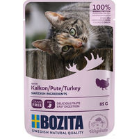 Produktbild von Bozita Cat Pouch Stückchen in Sauce Pute Sensitive Getreidefrei Adult 12 x 85 g - 12 x 85 g