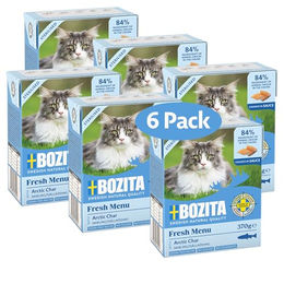 Bozita Cat Sterilised Häppchen in Sauce mit Saibling Getreidefrei 6x370g - 6 x 370 g – Bild 1 von 11
