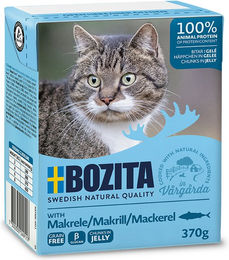 Bozita Cat Tetra Häppchen in Gelee Makrele für Katzen 6 x 370 g getreidefrei - 6 x 370 g – Bild 1 von 6