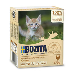 Bozita Cat Tetra Kitten Stückchen in Soße Huhn 6 x 370 g - 6 x 370 g – Bild 1 von 6