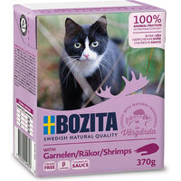 Produktbild von Bozita Cat Tetra Recard Häppchen in Soße Garnelen 6 x 370 g für Katzen aller Altersstufen - 6 x 370 g