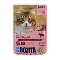 Produktbild von Bozita Hundefutter Häppchen in Soße mit Rind 12x85g