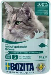 Produktbild von Bozita Hundefutter Stückchen in Gelee Fisch und Rentier 12x85g - 12 x 85 g