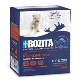 Bozita Hundefutter Stückchen in Gelee Huhn Adult Getreidefrei ohne Zucker 6 x 370 g - 6 x 370 g – Bild 1 von 6