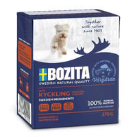 Produktbild von Bozita Hundefutter Stückchen in Gelee Huhn Adult Getreidefrei ohne Zucker 6 x 370 g - 6 x 370 g