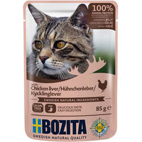 Produktbild von Bozita Hundefutter Stückchen in Gelee mit Huhn 12x85g - 12 x 85 g