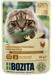 Produktbild von Bozita Hundefutter Stückchen in Sauce Huhn Pouch 12x85g - 12 x 85 g