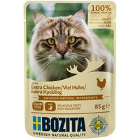 Produktbild von Bozita Hundefutter Stückchen in Sauce Huhn Pouch 12x85g - 12 x 85 g