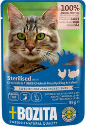 Bozita Hundefutter Stückchen in Sauce Huhn und Pute getreidefrei ohne Zucker 12x85 g – Bild 1 von 2