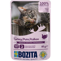 Produktbild von Bozita Hundefutter Stückchen in Sauce mit Pute 12x85g - 12 x 85 g