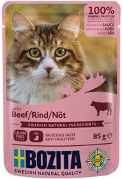 Produktbild von Bozita Hundefutter Stückchen in Sauce Rind 12x85g