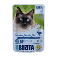 Produktbild von Bozita Hundefutter Stückchen in Soße mit Rentier 12x85g