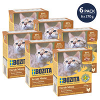 Produktbild von Bozita Hundefutter Tetra Häppchen in Gelee mit viel Huhn getreidefrei und ohne Zucker 6x370g