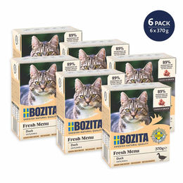 Bozita Hundefutter Tetra Häppchen in Sauce mit Ente getreidefrei 6x370 g – Bild 1 von 4