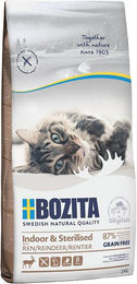 Bozita Indoor & Sterilised Katzentrockenfutter Rentier Getreidefrei Adult 10 kg - 2 x 10 kg – Bild 1 von 5
