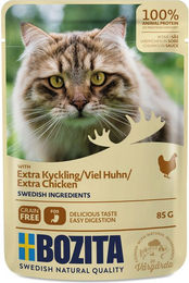 Bozita Katze Nassfutter Stückchen in Soße Huhn Getreidefrei 12 x 85 g - 12 x 85 g – Bild 1 von 2