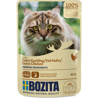 Produktbild von Bozita Katze Nassfutter Stückchen in Soße Huhn Getreidefrei 12 x 85 g - 12 x 85 g