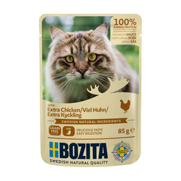 Produktbild von Bozita Katzen Nassfutter Huhn Stückchen in Soße 12x85g