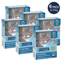 Produktbild von Bozita Katzen Nassfutter Makrele Stückchen in Gelee Getreidefrei und Ohne Zucker 6x370g