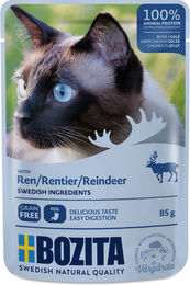 Bozita Katzen Nassfutter Rentier Stückchen in Gelee getreidefrei 12 x 85 g - 12 x 85 g – Bild 1 von 5