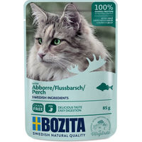 Produktbild von Bozita Katzen Nassfutter Stückchen in Gelee Flussfisch Getreidefrei Adult 12 x 85 g - 12 x 85 g