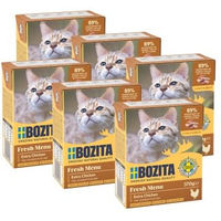 Produktbild von Bozita Katzen Nassfutter Stückchen in Gelee Huhn getreidefrei 6x370g - 6 x 370 g