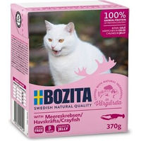 Produktbild von Bozita Katzen Nassfutter Stückchen in Gelee Meereskrebse Getreidefrei 6x370g