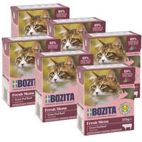 Produktbild von Bozita Katzen Nassfutter Stückchen in Gelee Rind getreidefrei 6x370g - 6 x 370 g