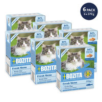 Produktbild von Bozita Katzen Nassfutter Tetra Häppchen in Sauce Sterilised Saibling Getreidefrei 6x370 g