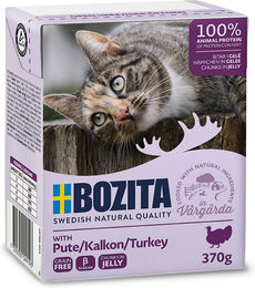 Bozita Katzenfutter Pute Stückchen in Gelee Getreidefrei 6 x 370 g - 6 x 370 g – Bild 1 von 13