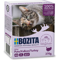 Produktbild von Bozita Katzenfutter Pute Stückchen in Gelee Getreidefrei 6 x 370 g - 6 x 370 g