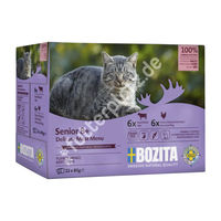 Produktbild von Bozita Katzenfutter Senior Stückchen in Sauce Huhn und Rind 12 x 85 g Getreidefrei - 12 x 85 g