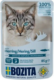 Produktbild von Bozita Katzenfutter Stückchen in Sauce Hering 12x85g