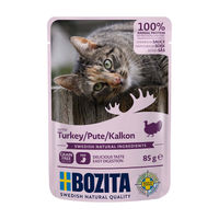 Produktbild von Bozita Katzenfutter Stückchen in Soße mit Pute 12x85g
