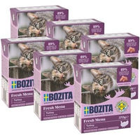 Produktbild von Bozita Katzenstückchen in Gelee Pute getreidefrei 6x370g - 6 x 370 g