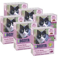 Produktbild von Bozita Katzenstückchen in Sauce Garnelen getreidefrei 6x370g - 6 x 370 g