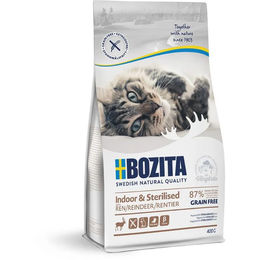 Bozita Katzentrockenfutter Indoor & Sterilised Rentier Getreidefrei Adult 400 g - 400 g – Bild 1 von 2
